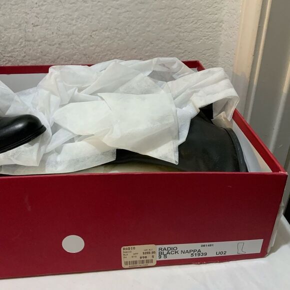 $295 Vaneli "radio Riding" Black Flat Quilted Leather Boot 9 S - Picture 7 of 12